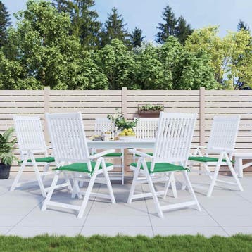 vidaXL Tuinstoelkussens 6 st 40x40x4 cm oxford stof groen, Verzenden