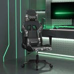 vidaXL Massage gamestoel kunstleer zwart en camouflage, Verzenden