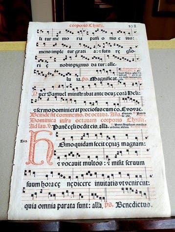 Catholic Church - Antiphonarium Romanum sheet Gregorian