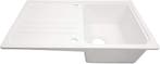 Spoelbak - Wasbak - Keuken - Graniet - 76x22x46 cm - Wit - A, Verzenden, Nieuw