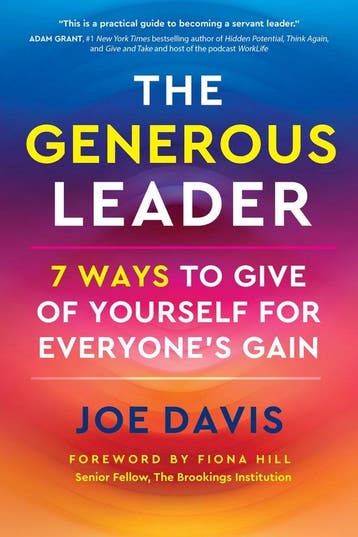 The Generous Leader 9781523006618 Joe Davis, Verzenden, Joe Davis