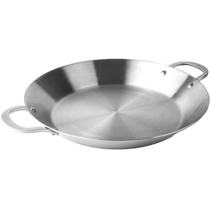 Paëllapan | RVS | Div. Warmtebronnen | Ø400x60(h)mm ECW, Zakelijke goederen, Horeca | Keukenapparatuur, Nieuw in verpakking, Verzenden