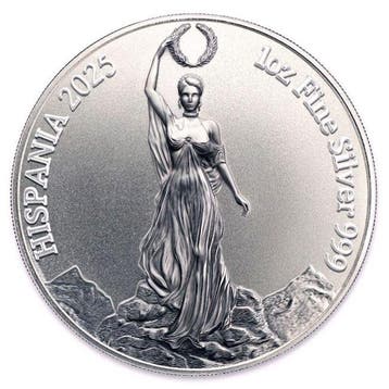 Hispanië. 5 Pesos 5 x 2025 1 oz Hispania 999 Fine Silver
