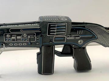 Cragstan & TADA - Blikken speelgoed - Automatic Machine Gun, Antiek en Kunst