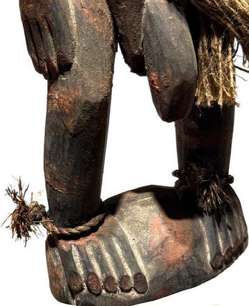 Prachtige oude voorouderlijke beschermingsfiguur uit, Antiek en Kunst