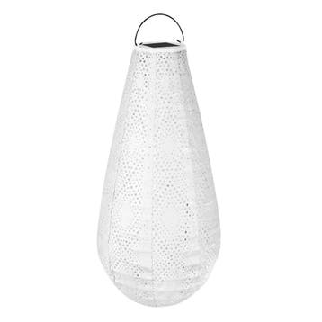2dekans | VONROC - Luna solar lampion Drop met LED – Wit -, Bricolage & Construction, Ophalen of Verzenden
