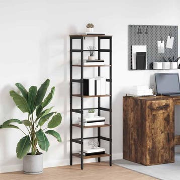 vidaXL Boekenplank 4-laags 40 x 29.5 x 115 cm Bewerkt hout, Verzenden, Nieuw