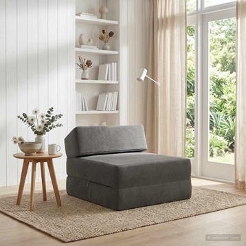 vidaXL Vouwbare Sofa Bed Donkergrijs 60 x 70 x 41 cm Stof, Verzenden, Nieuw