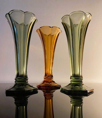 Val Saint Lambert - Vase (3) - Modèle Américain - 1935 -