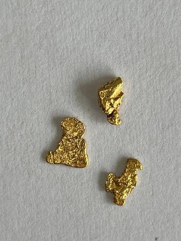 Goud Goud nugget- 0.3 g - (3)