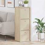 vidaXL Dressoir met lade Sonoma Eik 35 x 32 x 99,5 cm, Verzenden, Nieuw