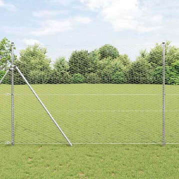 vidaXL zeshoekig gaashek met grondbevestiging 100 x 1,5 m, Verzenden
