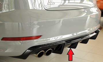Rieger diffuser | A3 (8V): 07.12-08.16 (tot Facelift) - 5-dr, Verzenden