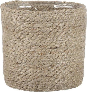 2dekans | Mica Decorations Plantenpot - rotan - bruin -, Ophalen of Verzenden, Nieuw