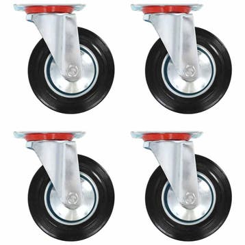 vidaXL Zwenkwielen 4 st 160 mm, Verzenden