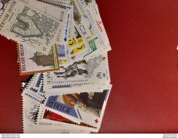 België - lot frankeer geldige zegels 600 postzegels van 13