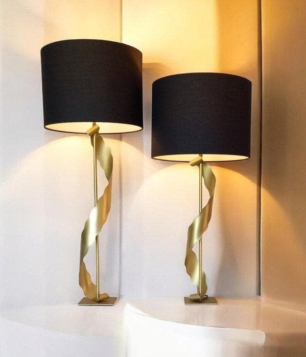 Kostka - Lamp (2) - Design & Decoraties - **Luxe** - Staal, Antiek en Kunst, Curiosa en Brocante