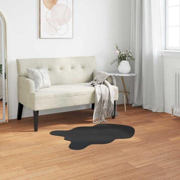 vidaXL Antislip vloerkleed van imitatie konijnenbont OLITE, Verzenden, Nieuw