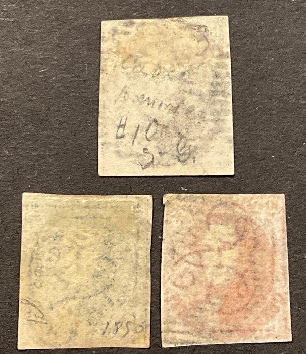 België 1849/1850 - Leopold 1 : Medaillon met watermerk in, Timbres & Monnaies, Timbres | Europe | Belgique