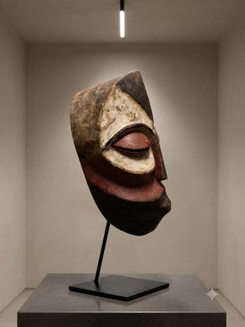 Wandelstok - Hout - Galoa-masker