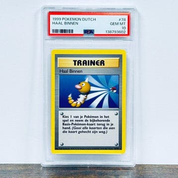 Pokémon Graded card - Haal Binnen 78 – Pokémon - PSA 10, Nieuw