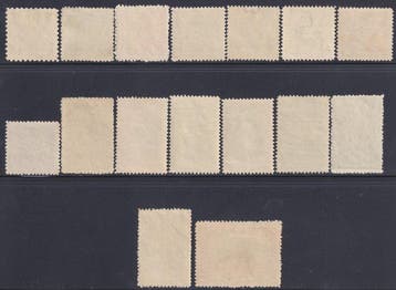 Liechtenstein 1921 - Wapen + Vedute — de twee complete, Gestempeld