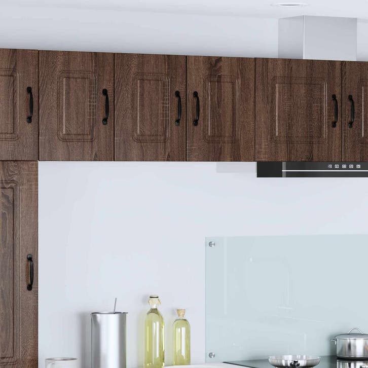 vidaXL Vaatwasserpaneel Kalmar 2 st Bruin Eiken Bewerkt hout, Maison & Meubles, Armoires | Autre, Envoi