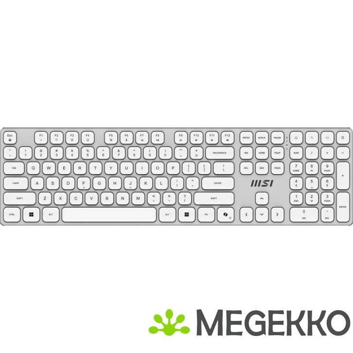 MSI FORGE K210 WIRELESS COMBO WHITE US, Computers en Software, Desktop Pc's, Nieuw, Verzenden