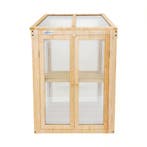 Lendo Online Mini Serre de Culture Bois 60x49x98 Naturelle, Jardin & Terrasse