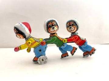 TPS - Blikken speelgoed - Champ on Ice - Bear Skater Trio