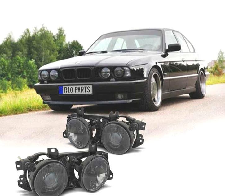 PHARES BMW E34 88-95 E32 86-94 FOND NOIR, Auto-onderdelen, Verlichting, Verzenden