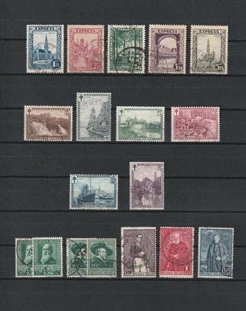 België 1928/1932 - Postzegels en series uit de periode, Timbres & Monnaies