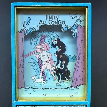 Tintin - 1 muziekdoos - Kuifje in Congo, Boeken, Nieuw