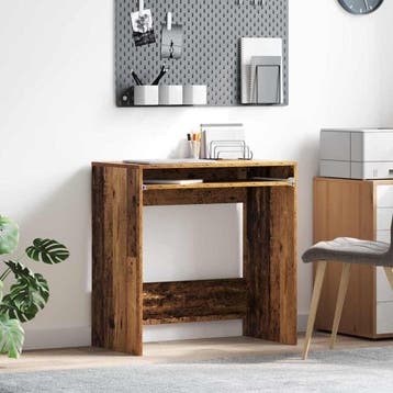 vidaXL Bureau Oud Hout Bewerkt hout 77.5 x 43 x 79 cm, Verzenden