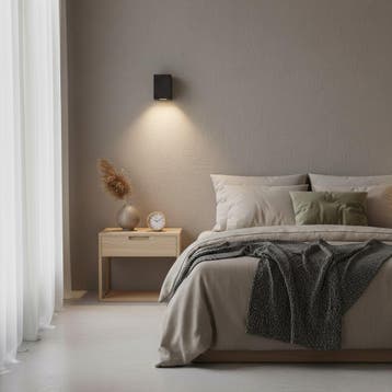 Wandlampen Pure Wandlamp Zwart Binnenverlichting, Huis en Inrichting, Verzenden, Nieuw