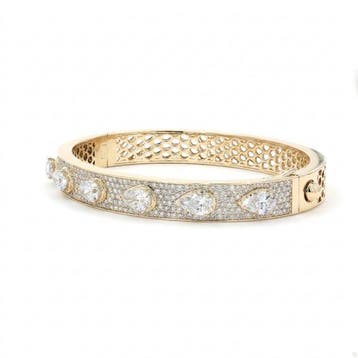 Bracelet - 14 carats Or jaune - 5.37ct. tw. Diamant