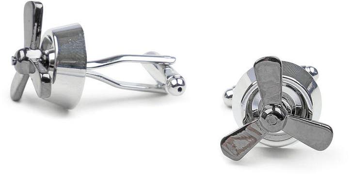 Manchetknoop Propellers Zilver maat  Heren, Handtassen en Accessoires, Manchetknopen, Nieuw, Verzenden