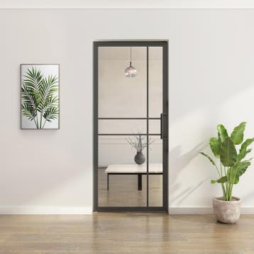 OUTLET: Stalen taatsdeur 6 Vlaks Helder glas Luxe design, 80 tot 100 cm, Overige typen, Nieuw, Metaal