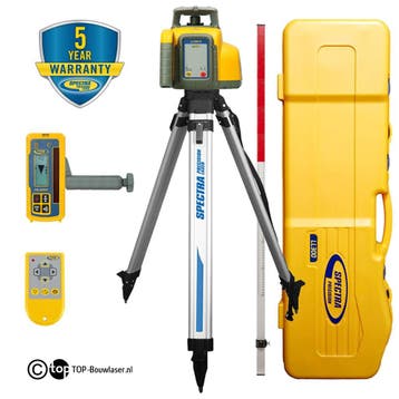 Spectra Bouwlaser Kofferset | Afschot | Incl. MM Ontvanger!, Doe-het-zelf en Bouw, Verzenden, Nieuw