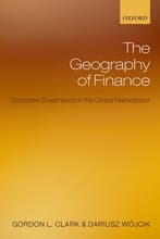 The Geography of Finance 9780199213368 Gordon L. Clark, Boeken, Verzenden, Zo goed als nieuw, Gordon L. Clark