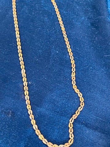 Ketting goud 18k Bicolor - Collier luxe schakel