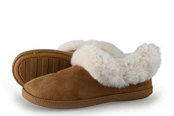 Skechers Pantoffels in maat 39 Bruin, Kleding | Dames, Schoenen, Skechers, Bruin, Verzenden, Zo goed als nieuw