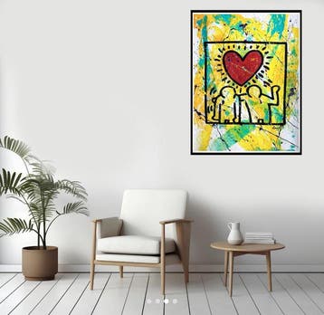 Gongas (XX-XXI) - vs Keith Haring - Friends Forever - XL, Antiek en Kunst, Kunst | Schilderijen | Modern