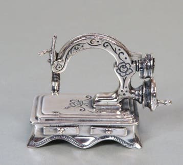 Naaimachine - Miniatuur figuur - .925 zilver