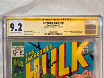 Incredible Hulk #141 - Signed by Roy Thomas - Origin and 1st, Nieuw
