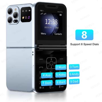 A50 Pro Vouwbare Telefoon - 2.4 inch HD Scherm - Dual SIM -, Verzenden, Nieuw