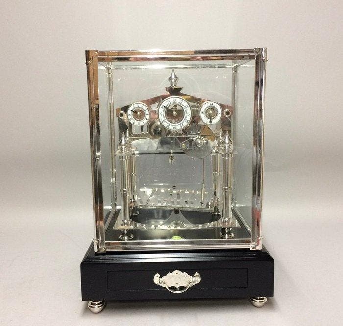 Congreve rolling ball clock - Verzilverd messing uurwerk, Antiquités & Art, Antiquités | Horloges