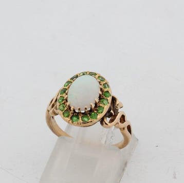 Sans prix de réserve - Bague - 18 carats Or jaune Opale -, Bijoux, Sacs & Beauté