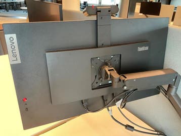 Online veiling: Lenovo ThinkVision monitor met Neomounts, Nieuw