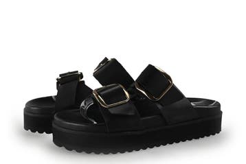 Nelson Slippers in maat 37 Zwart, Kleding | Dames, Schoenen, Slippers, Verzenden, Zwart, Nelson